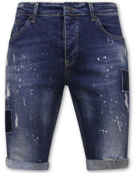 Local Fanatic Korte broek slim fit met gaten 1026