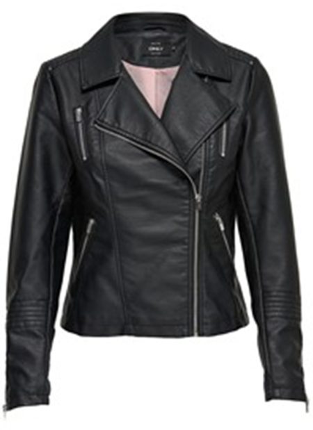Only 15153079 Onlgemma Faux Leather Biker Leer En Leatherlook Black 15153079