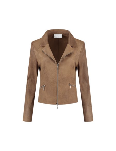 Helena Hart 7288 Zipper Biker Blazers Camel