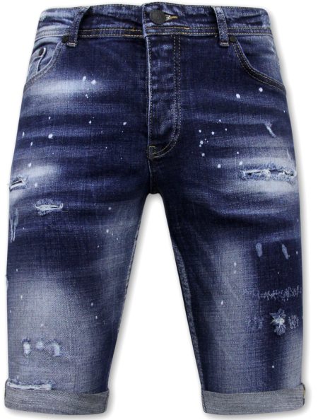 Local Fanatic Designer shorts h paint splatter slim fit