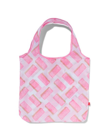 HEMA Boodschappentas - Opvouwbaar - 38.5x40 (roze)