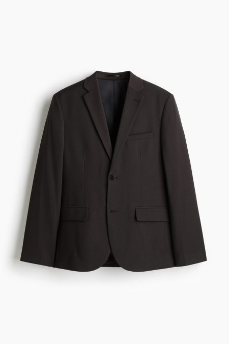 H & M - Colbert - Slim Fit - Bruin