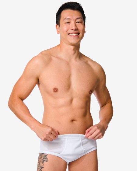 HEMA HEMA Heren Tailleslips - 2 Stuks Wit (wit)