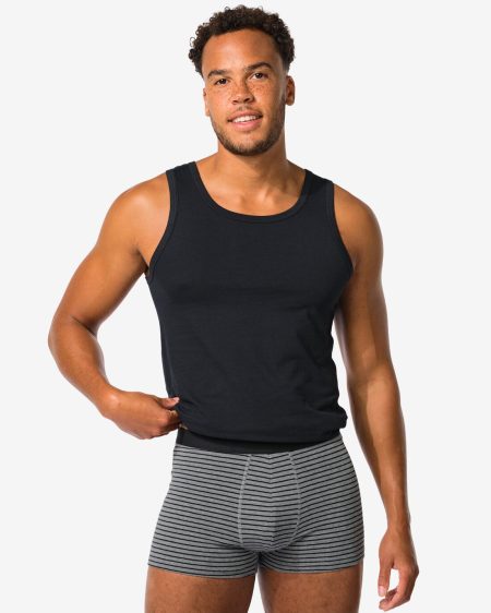 HEMA Korte Herenboxers Katoen Stretch - 3 Stuks Zwart (zwart)