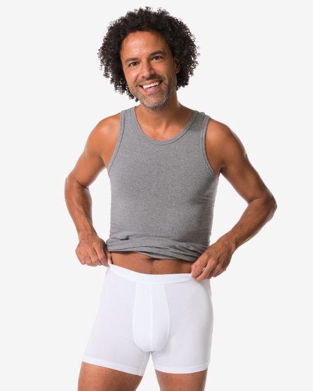 HEMA Lange Herenboxers - 3 Stuks Wit (wit)