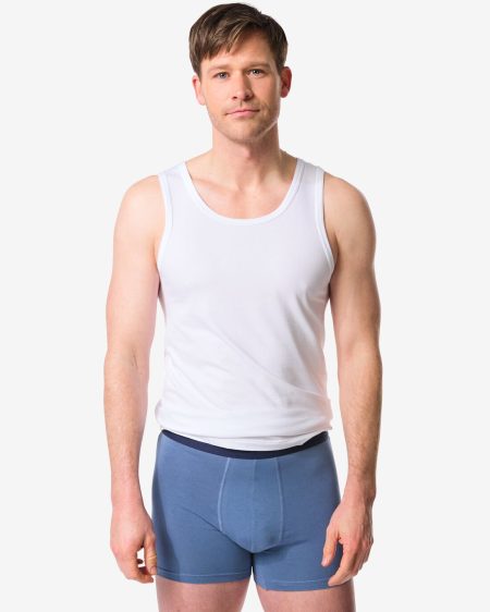 HEMA HEMA Korte Herenboxers - 3 Stuks Donkerblauw (donkerblauw)