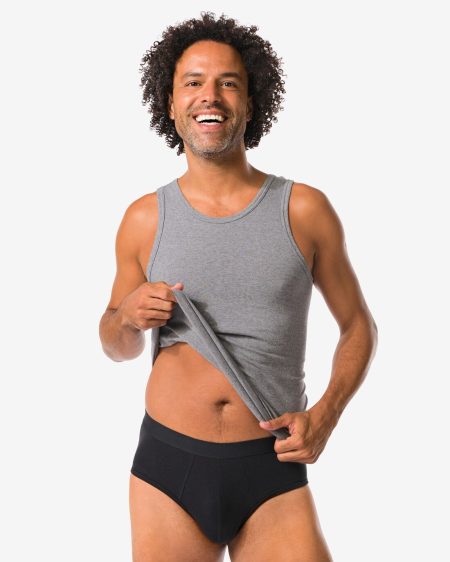 HEMA HEMA Herenslips - 3 Stuks Zwart (zwart)