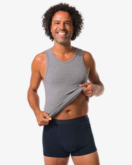 HEMA Herenboxers - 3 Stuks Blauw (blauw)