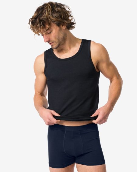 HEMA HEMA Korte Herenboxers Katoen Stretch - 3 Stuks Rood (rood)