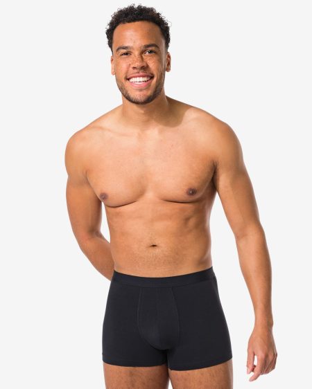 HEMA Korte Herenboxers - 3 Stuks Zwart (zwart)