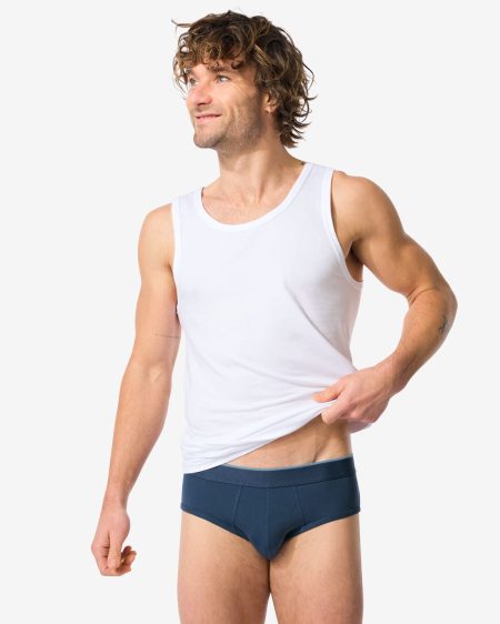 HEMA HEMA Herenslips Perfect Comfort - 2 Stuks Donkerblauw (donkerblauw)