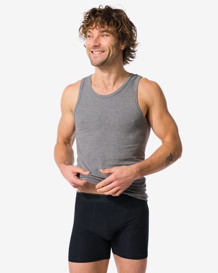 HEMA HEMA Herenboxers Perfect Comfort - 2 Stuks Zwart (zwart)