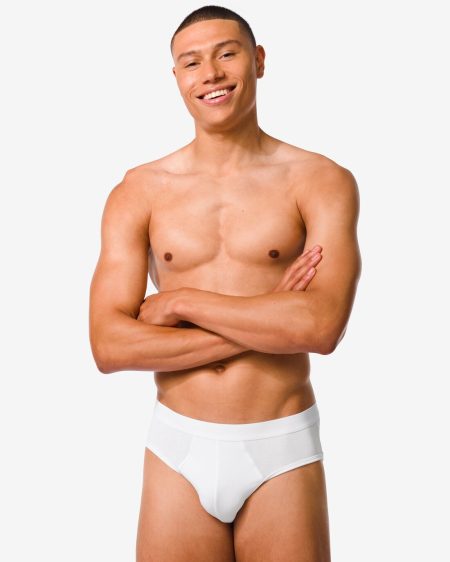 HEMA HEMA Herenslips - 3 Stuks Wit (wit)