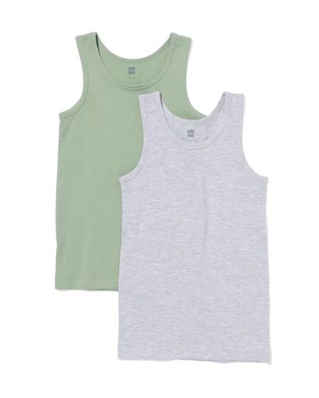 051 Kinderhemden - 2 Stuks Groen (groen)