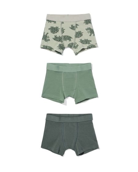 HEMA HEMA Kinderboxers Dino - 3 Stuks Groen (groen)