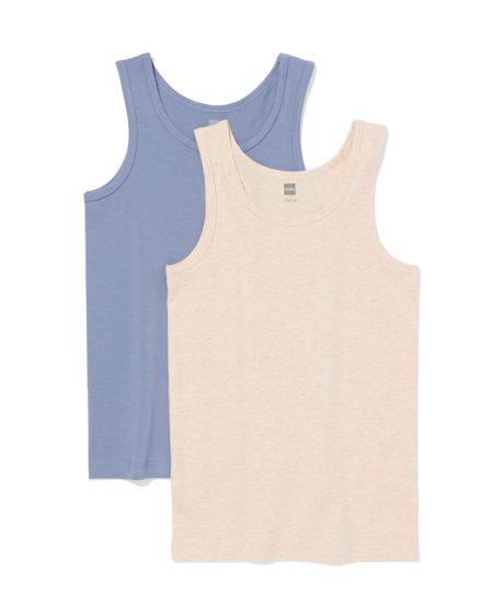 HEMA HEMA Kinderhemden Zee - 2 Stuks Blauw (blauw)