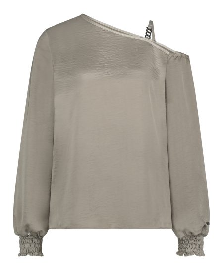 Zip73 Female Shirts En Tops Top A-symm. Uni Champagne W24/627/03/255