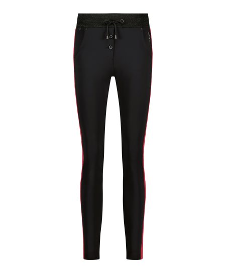 Zip73 Female Broeken Broek Boord Zwart/lipstick Red W24/714/06/019