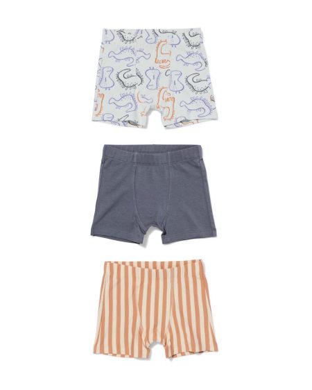 HEMA Boxers 3-pak Lichtblauw (lichtblauw)