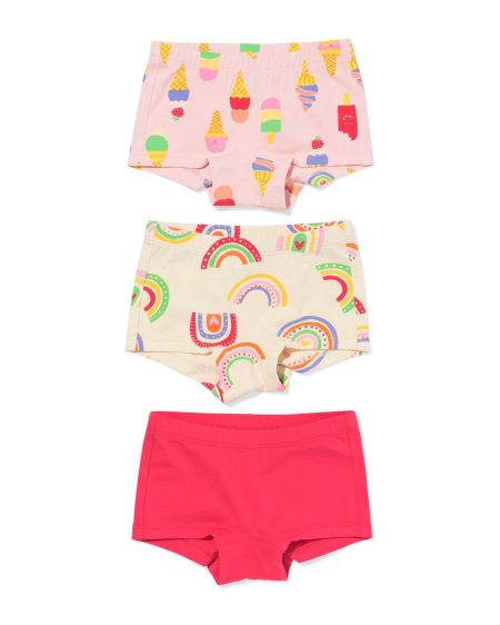 HEMA Kinderboxers Regenboog - 3 Stuks Multi (multi)