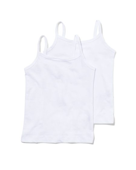 HEMA HEMA Meisjeshemden - 2 Stuks Wit (wit)