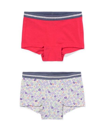 HEMA HEMA Kinderboxers Bloem - 2 Stuks Roze (roze)