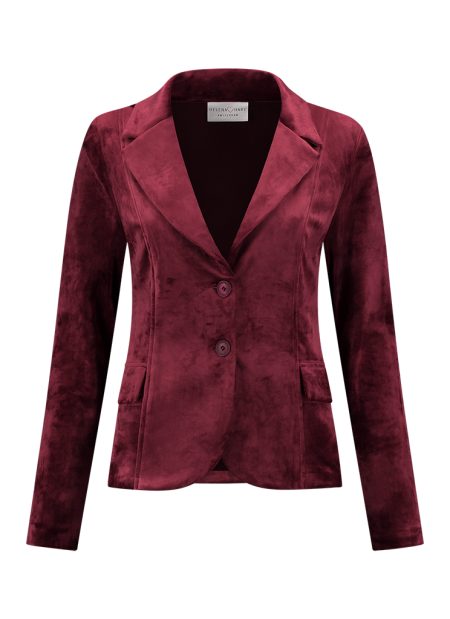 Helena Hart 7446uni Blazer Velour Corto Un Blazers Wine