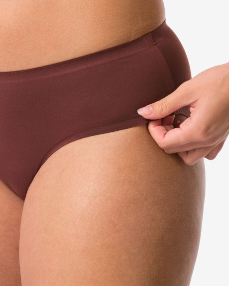 HEMA HEMA Damesslip Second Skin Micro Donkerbruin (donkerbruin)