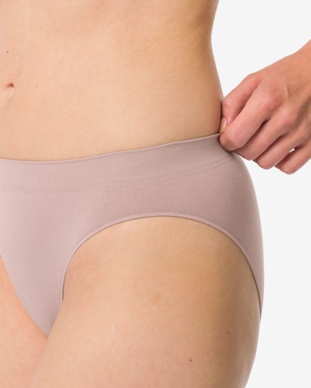 HEMA Damesslip Naadloos Micro Beige (beige)