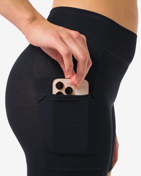 HEMA HEMA Damesbikershort Real Lasting Cotton Zwart (zwart)