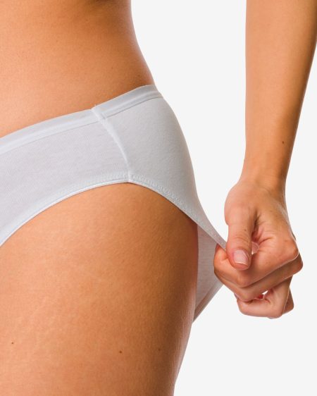 HEMA HEMA Damesslip Katoen - 2 Stuks Wit (wit)