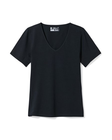 HEMA HEMA Dames T-shirt Perfect Comfort Katoen Zwart (zwart)