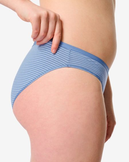 HEMA HEMA Damesslip Katoen - 2 Stuks Blauw (blauw)