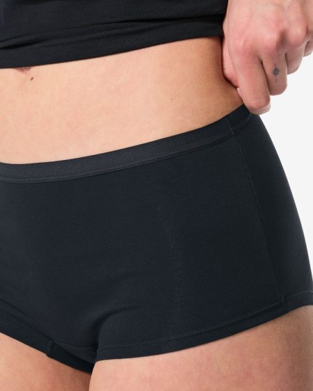 HEMA HEMA Damesboxer Perfect Comfort Katoen Zwart (zwart)