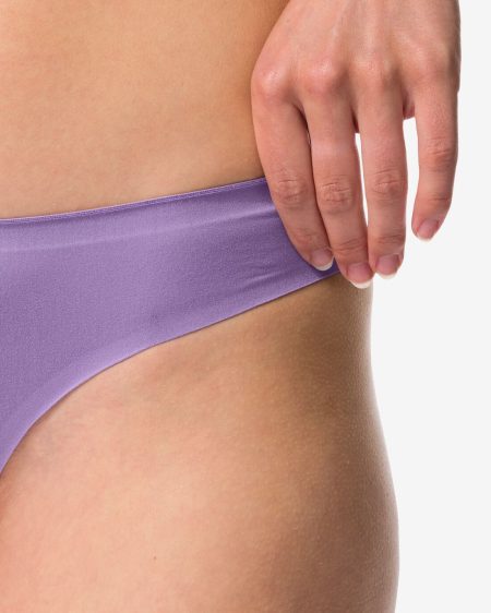 HEMA HEMA Damesstring Second Skin Micro Lichtpaars (lichtpaars)