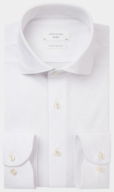 Profuomo Business hemd lange mouw knitted shirt pp2hc10012/2