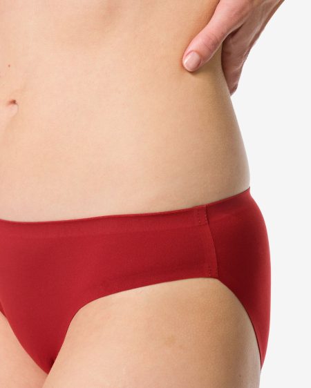 HEMA HEMA Damesslip Second Skin Micro Donkerrood (donkerrood)