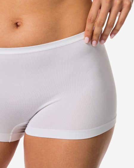 HEMA Damesboxer Naadloos Micro Wit (wit)