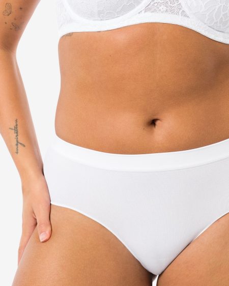 HEMA Dameshipster Naadloos Micro Wit (wit)