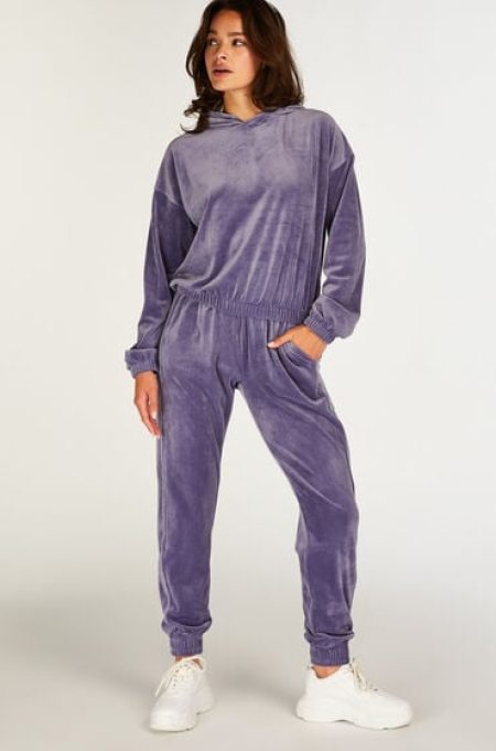 Hunkemöller Joggingbroek Velours Paars
