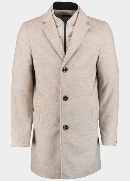 Mario Fiorenzo Wollen Jas Beige Hans