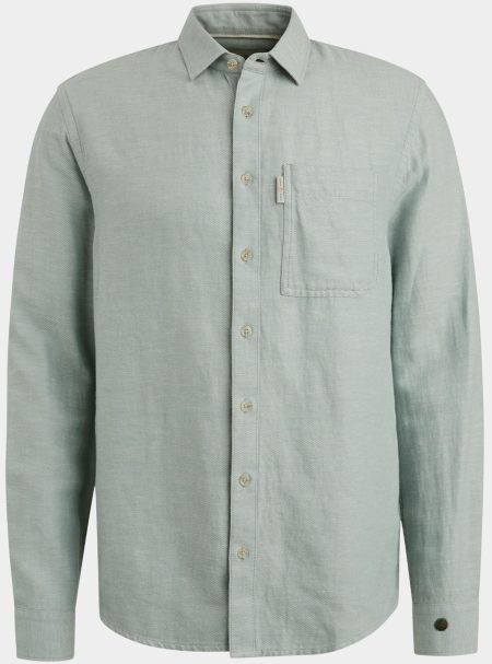 Cast Iron Casual hemd lange mouw Groen Long Sleeve Shirt Co Li YD Tw CSI2504264/5225