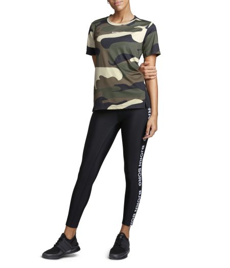 Björn Borg - Dames - Sport Peace Shirt - Multicolour/Zwart - Maat 38