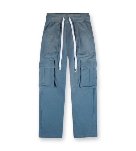 Logo Cargo Sweatpants Blue - M