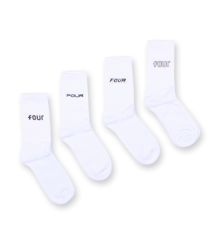 4 Pack Socks - White - 39-42