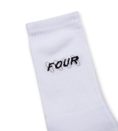 Single Pack Socks Circles White - 39-42