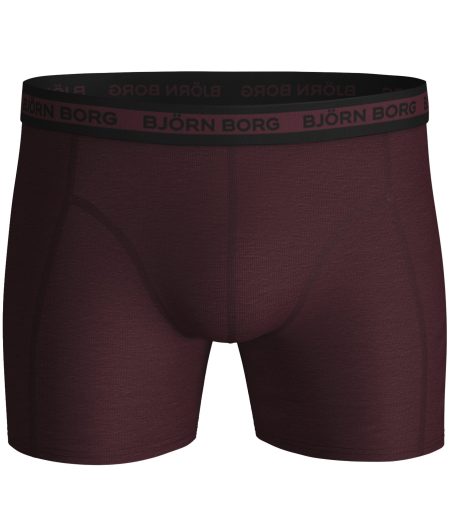Björn Borg - Heren - Boxershort Sammy 1-Pack - Bruin/Rood - Maat S
