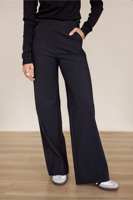 Studio Anneloes Lexie Bonded Trousers 94801 9000 Black
