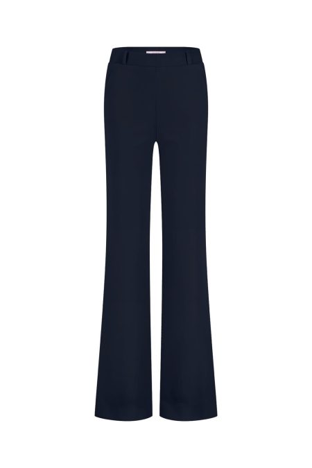 Studio Anneloes Lexie Long Bonded Trousers 94810 Broek 6900 Dark Blue