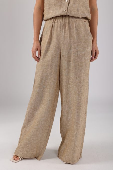 Nukus Debb Pants Melange Broek 42 Dark Sand